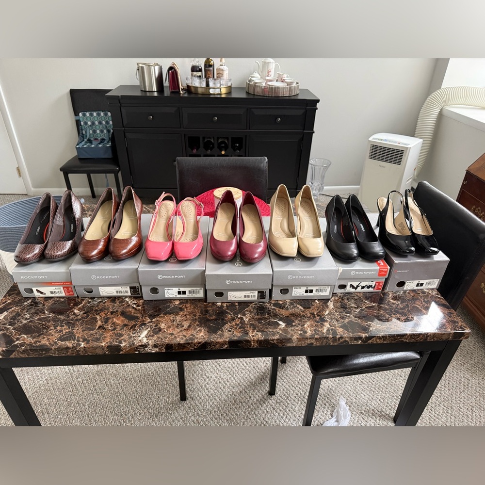 Rockport Women's Stylish Heels - Brown, Pink, Red, Cream, Black